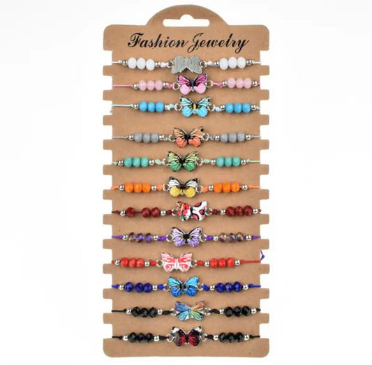 1 Dozen Butterfly Bracelets