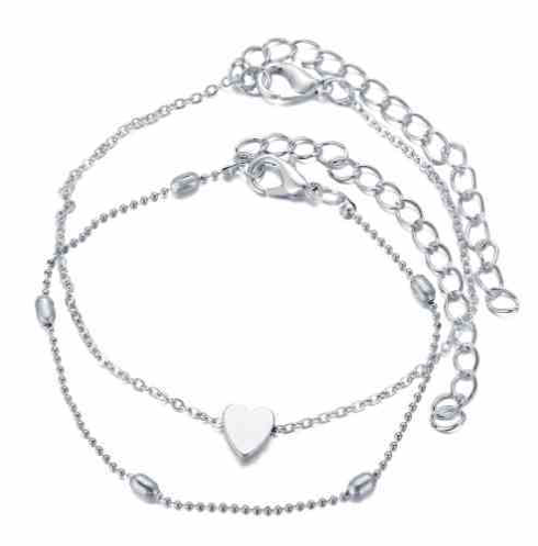 1 Dozen Silver Anklet