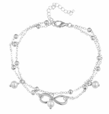 1 Dozen Silver Anklet