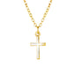 1 Dozen Gold Cross Necklace