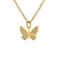 1 Dozen Gold Butterfly Necklace