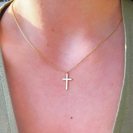 1 Dozen Gold Cross Necklace