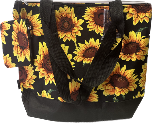 Sunflower Totebag W/ Wristlet