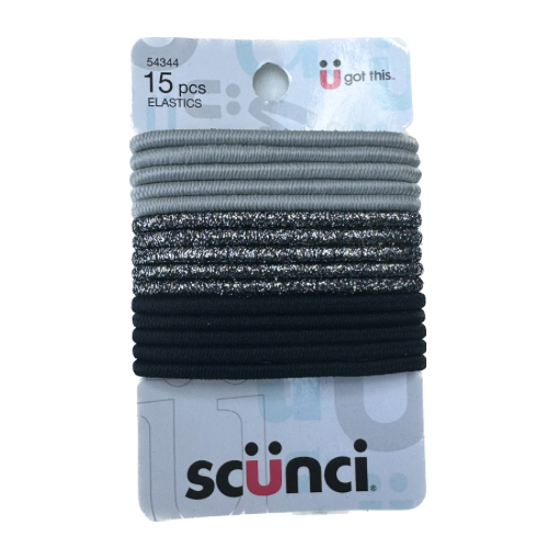 1 Dozen - Scunci Elastics, 15 pc of Mixed Colors