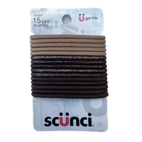 1 Dozen - Scunci Elastics, 15 pc of Mixed Colors