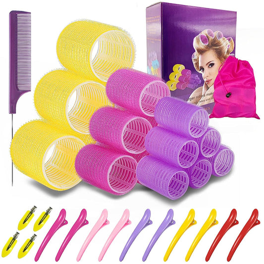 Hair Rollers for Long Hair - 34pc Set